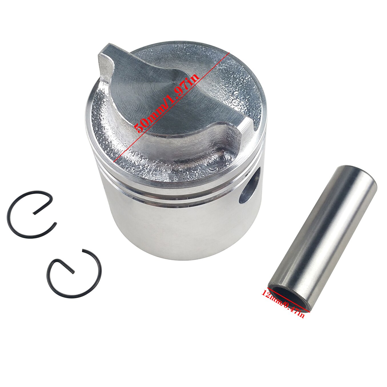 6G1-11631 6G1-11610 Zuiger Met Ring Std Kit Voor Yamaha Buitenboordmotor 2 Stroke 6HP 8HP 6G1-11631-00-98 6G1-11610-00 50Mm