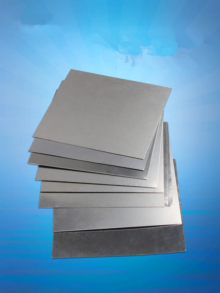 1Pc 304 Rvs Vierkante Plaat Gepolijst Plaat Vel Dikke Dunne Dikte 0.01Mm/0.02/0.03/0.04/0.05/0.08X100Mm X 100Mm