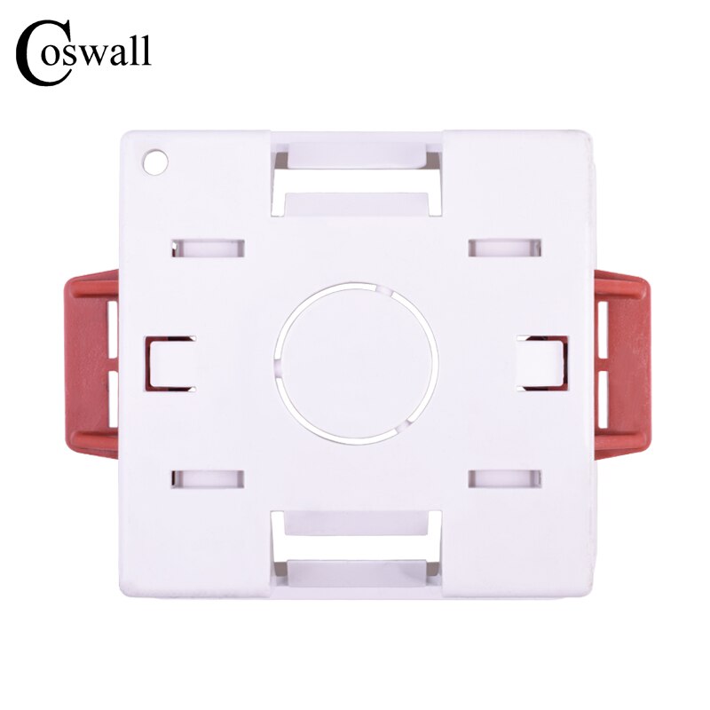 Coswall 1 Gang Dry Lining Box For Gypsum Board / Drywall / Plasterboad 35mm Depth Wall Switch BOX Wall Socket Cassette