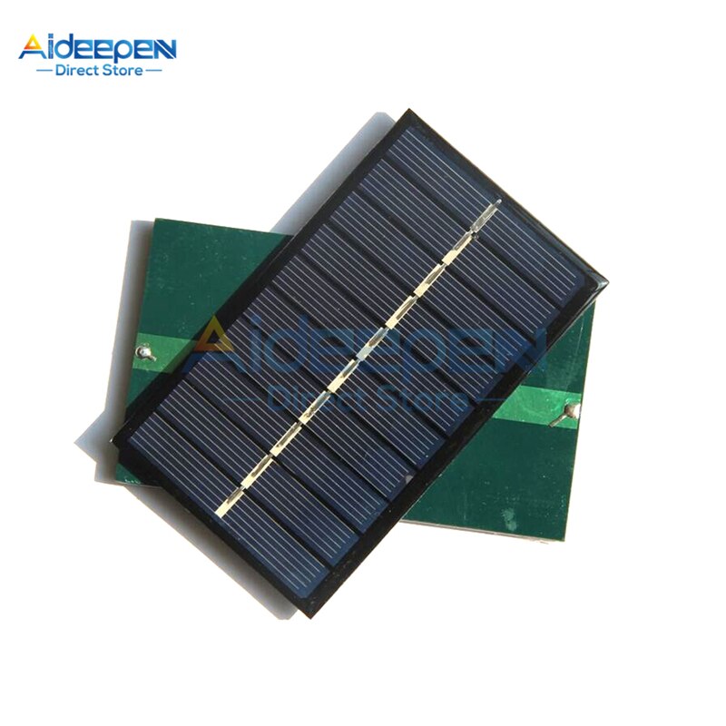 5V 160MA 0.8W Solar Panel Mini Solar System DIY For Battery Cell Phone Chargers Portable Solar Cell 100*60MM