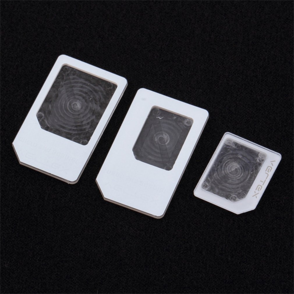 3 pçs para nano sim para micro adaptador de cartão padrão bandeja titular adaptadores para iphone 5 livre/transporte da gota