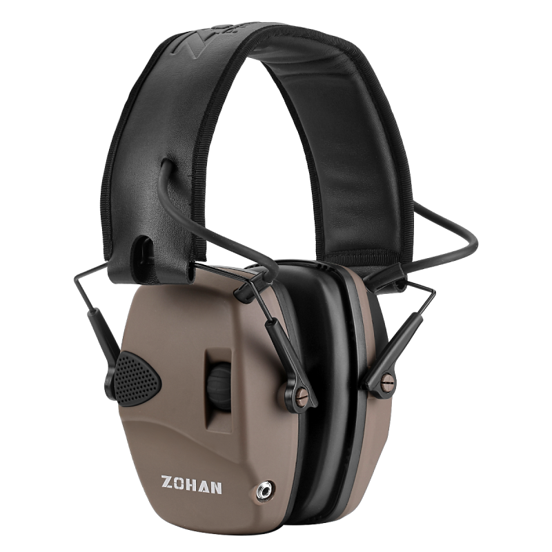 ZOHAN – casque antibruit électronique pour prise de vue, réduction Active du bruit, Protection auditive avec Amplification sonore 4X: Black
