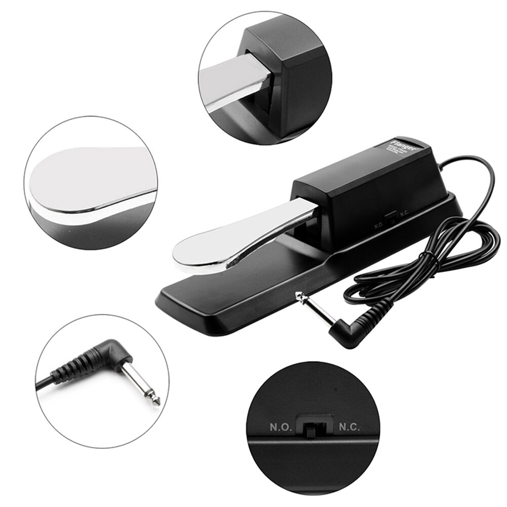Flanger FTB-004 Piano Keyboard Sustain Damper Pedal Electric Piano Synthesizer Lightweight Portable Music Element