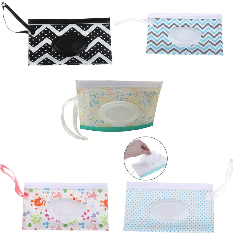 Boîte de lingettes pour bébé boîte de lingettes humides lingettes nettoyantes sac de transport