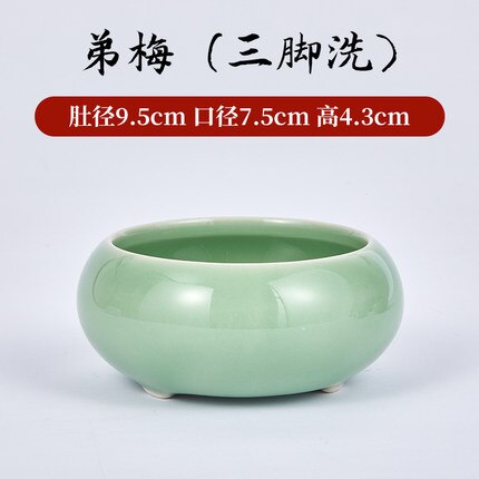 Schrijven Penselenbakje Pot Keramische Wassen Kopje Thee Wassen Kom Schilderen Borstel Wassen Kommen 1Pc: 9.5cm dm