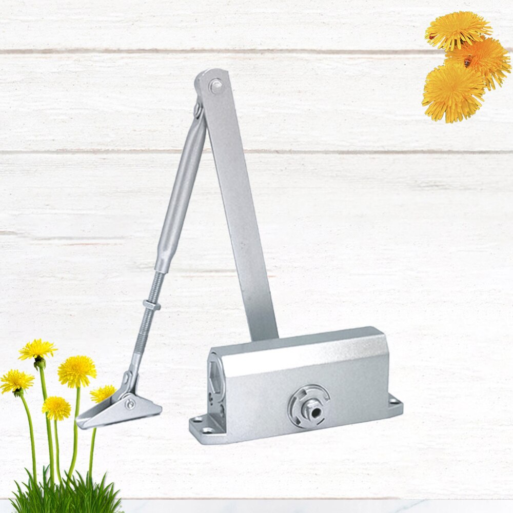 Ognioodporne drzwi bliżej użytku domowego ukryte drzwi zawias sprężynowy sprężyna hydrauliczna drzwi buforowe zamykane srebrne 45KG