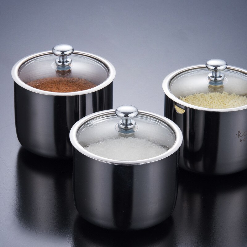 German Style Seasoning Box Seasoning Jar Set Household Kitchen Seasoning Bottle Seasoning Bottle Salt Shaker Three-piece Set