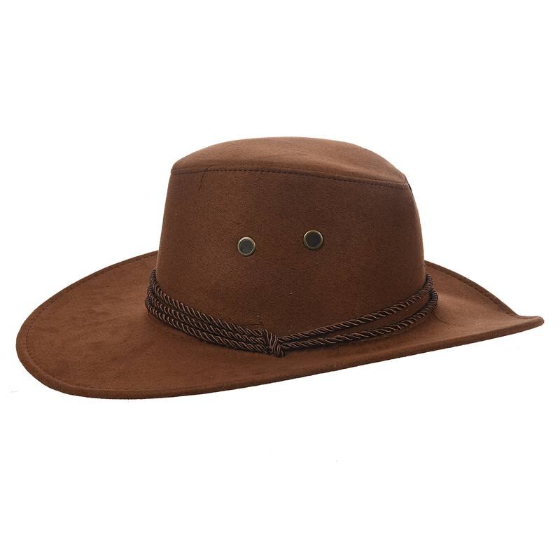 Cowboy keps mocka look vilda västern fancy cowgirl unisex hatt