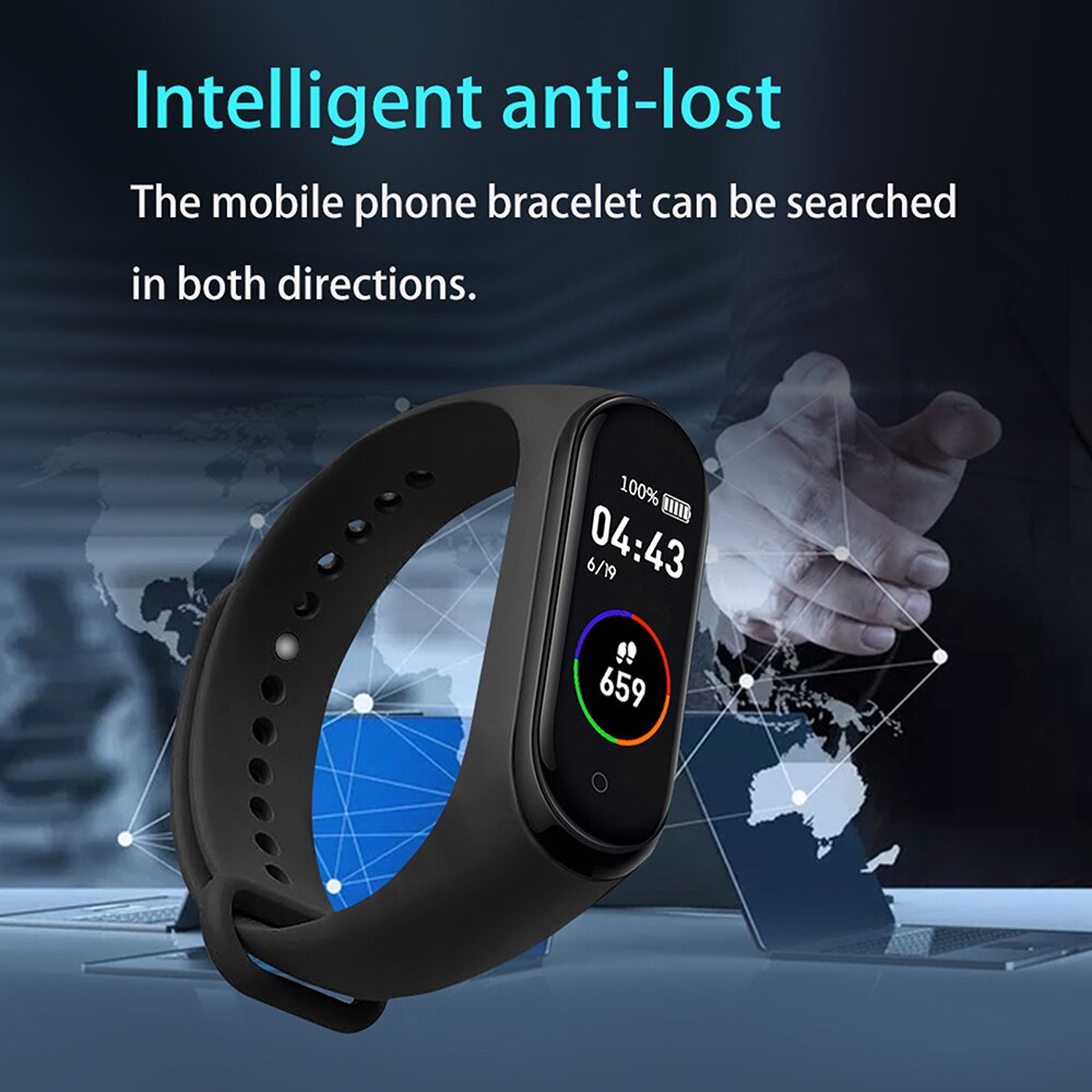 M4 band Smart Bracelet Fitness tracker BT4.0 Smart Watch Heart Rate Blood Pressure Monitor Waterproof Sports Fitness smart band