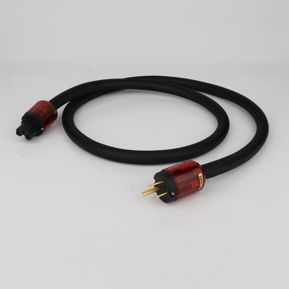 HI-End Furukawa PCOCC copper power wire Audio Grade USA Power Cable With P046 C046 Gold Plated US Power Plug Cable HIFI