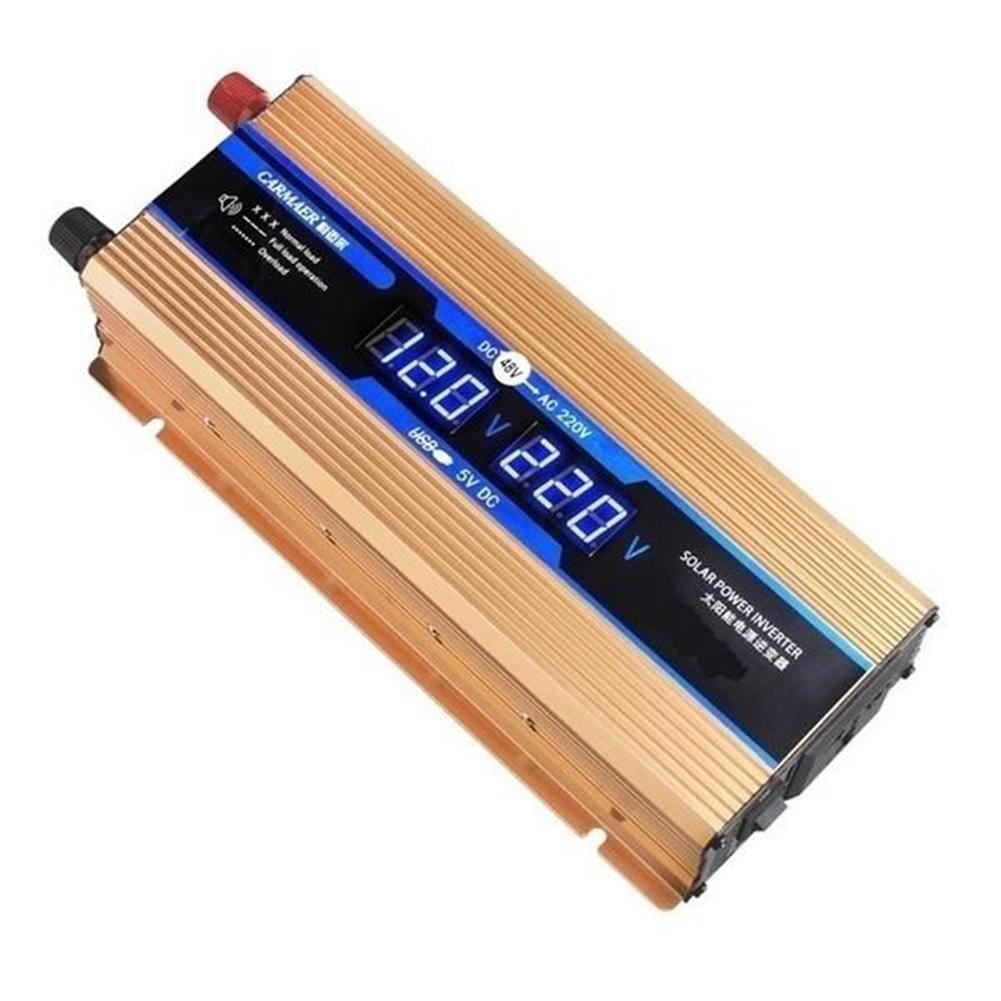 Omvormer 12V/24V/48V/60V/Turn 220V/500W Pure sinus Spanning Converter Automotive Micro Inverter
