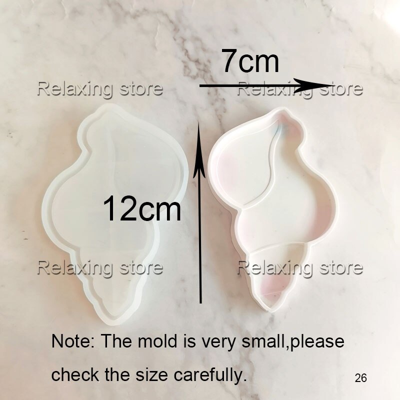 Shell Conch Concrete Tray Plate Silicone Molds Starfish Cement Candlestick Plaster Gypsum Jewelry Display Tray Resin Epoxy Mould: A