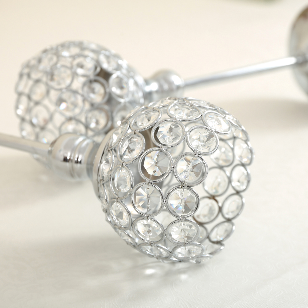 Crystal Tealight Candle Holders Coffee Dining Table Centerpieces Metal Candlesticks Stand Wedding Christmas Halloween Decoration