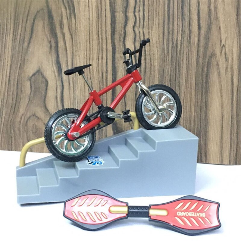 Popular Mini Scooter Two Wheels Scooter Finger Scooter Bike Fingerboard Skateboard Kids' Children's Educational Toys: N