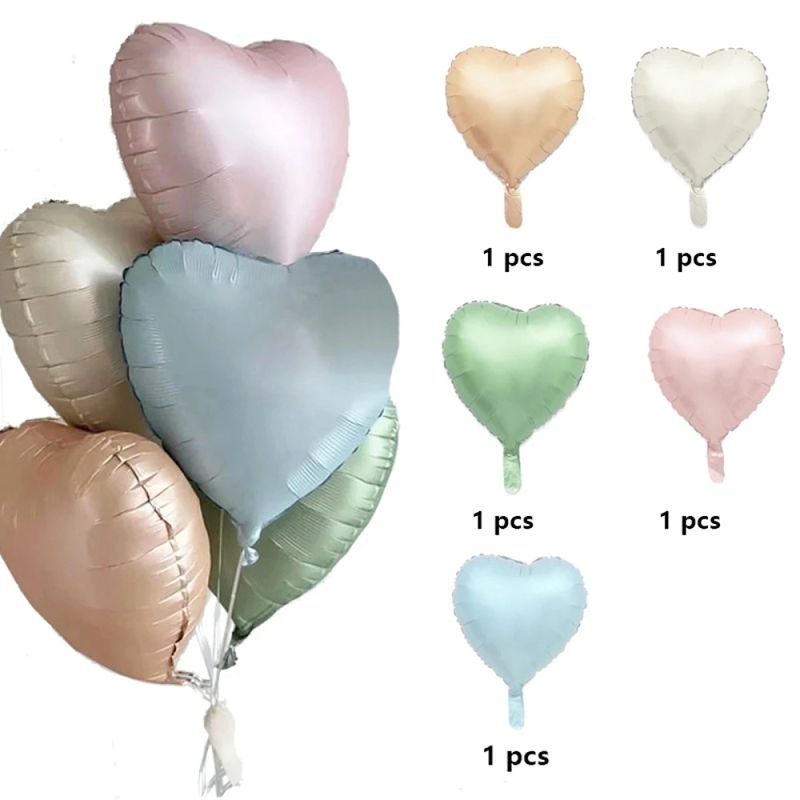 1set Retro Caramel Heart Balloons with 32inch Number Foil Balloon For Kids 1st Birthday Party DIY Decoration Supplies Wedding: Emerald