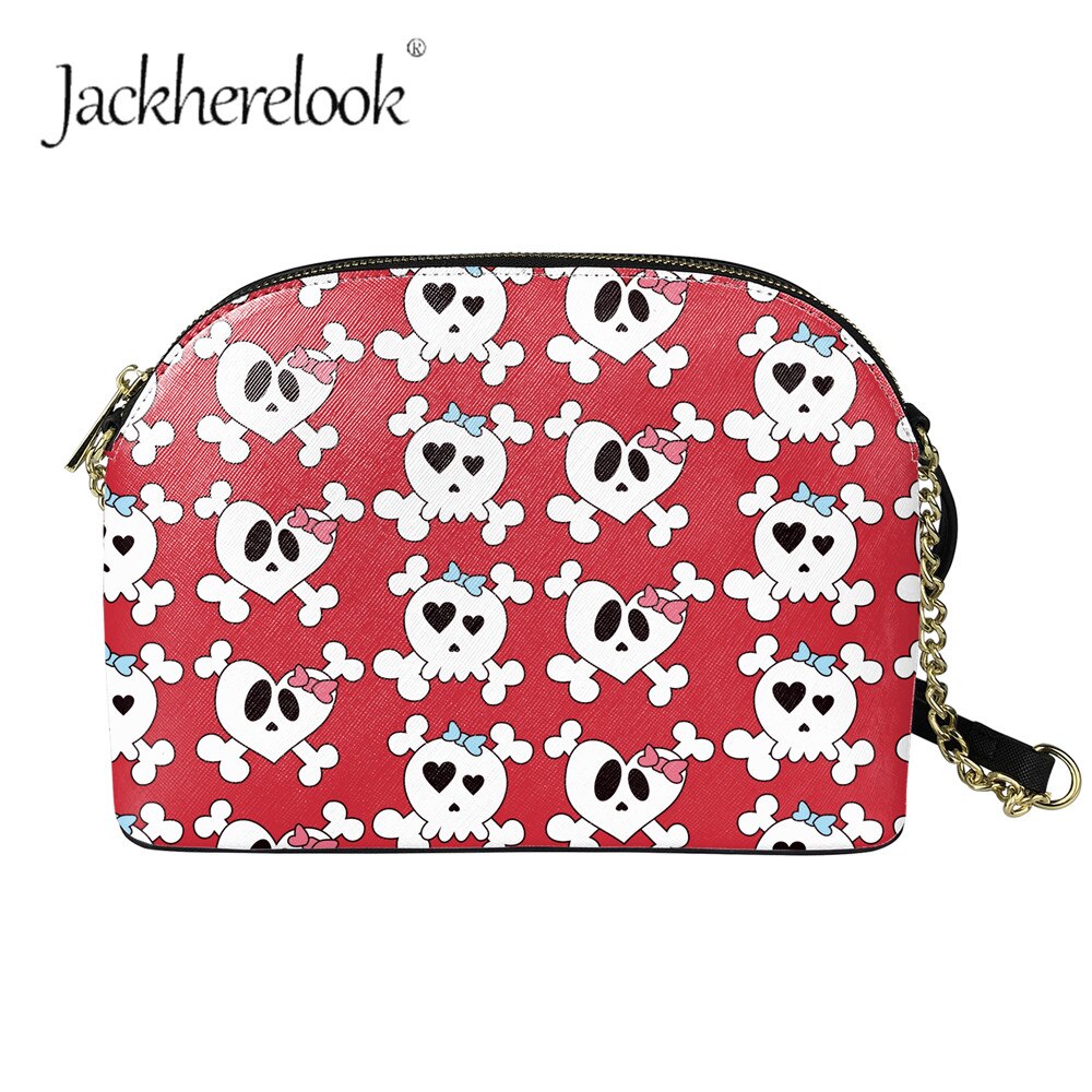 Jackherelook dames suikerschedel patroon dames rits crossbody tassen schoudertassen gothic stijl trend handtassen: Zbx 380 d 49