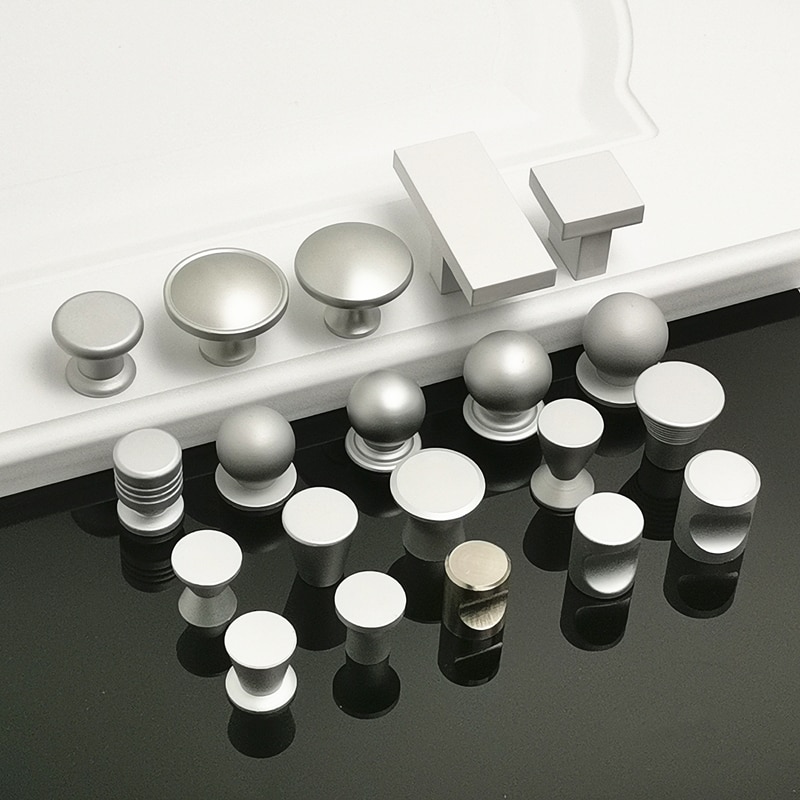 Verschiedene Stil Kleine Einzigen Knopf des Raum Aluminium Schublade Ziehen Für Küche Schrank Möbel Zubehör Schrank Tür Griff