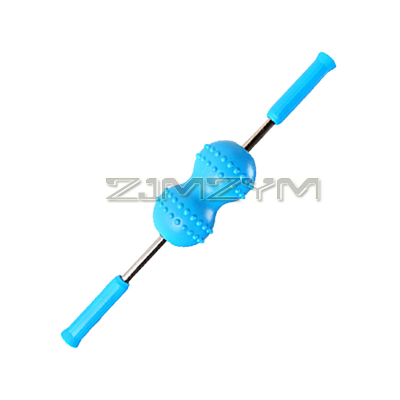 2-ballen Massage Stick Roller Back Pushing Massager Rollers Draagbare Body Muscle Yoga Massage Roller Stick Pijnbestrijding Stick