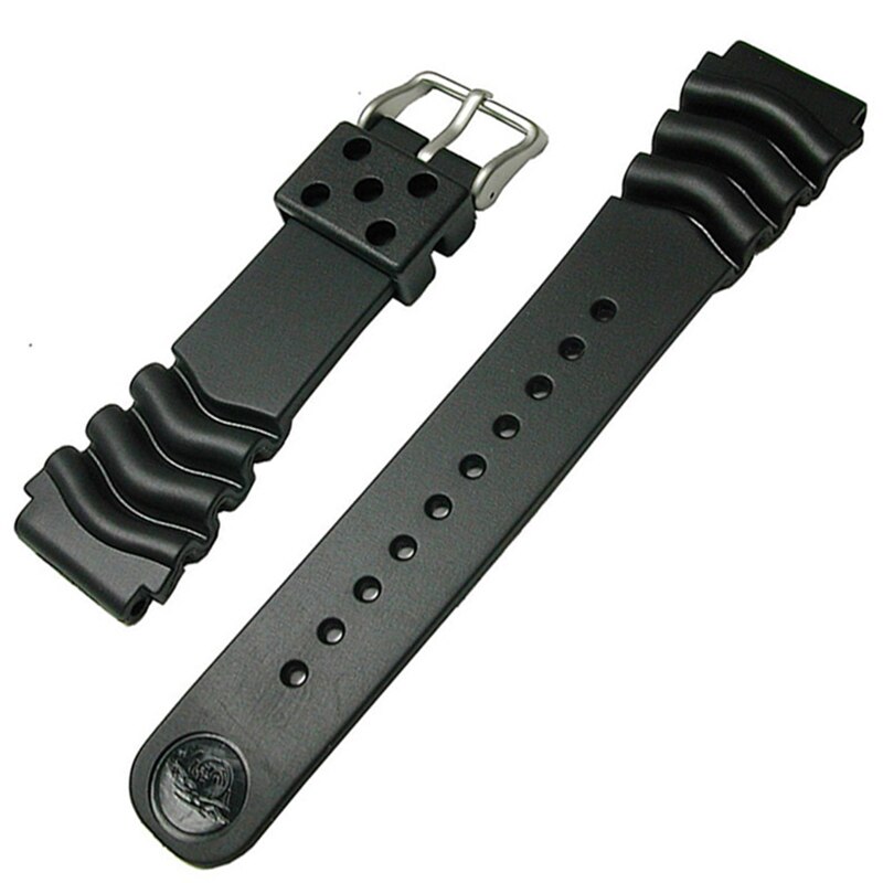 Generic Watchband Silicone Rubber Watch Strap Bands 18mm 20mm 22mm Watches Belt Waterproof Sport Straps: 22mm