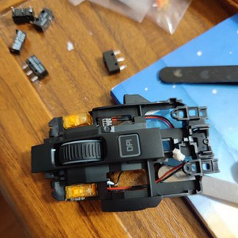 2Pc Ttc Stofdicht Gold Muis Micro-schakelaar Micro Knop Goud Contactor 80 Miljoen P9YE