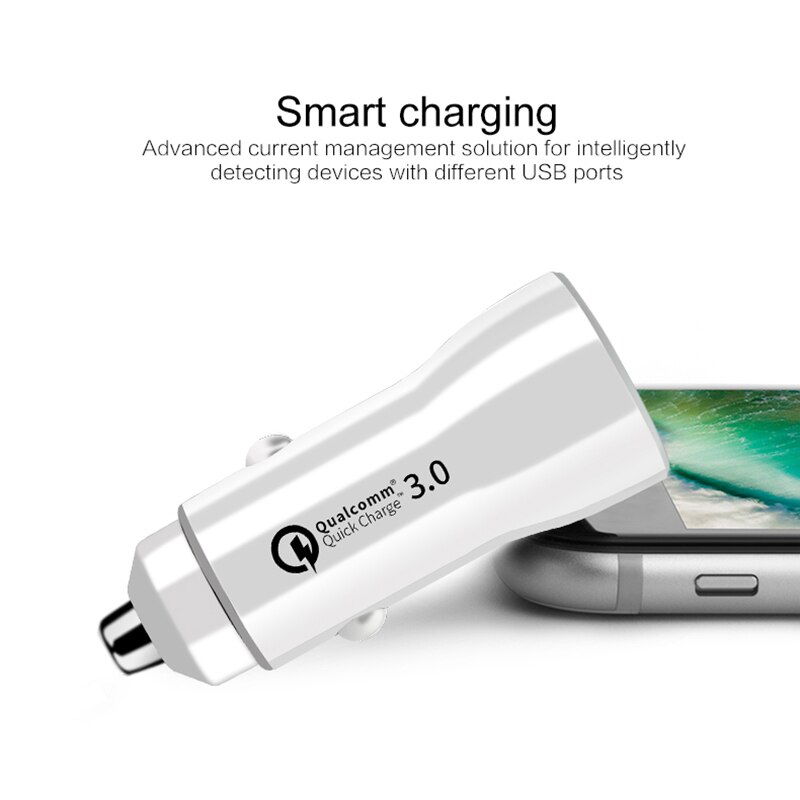 Adattatore per caricabatterie per auto doppio USB 5V 3.1A presa per sigaretta a ricarica rapida a 2 porte per Iphone caricabatterie per auto per telefoni cellulari Xiaomi