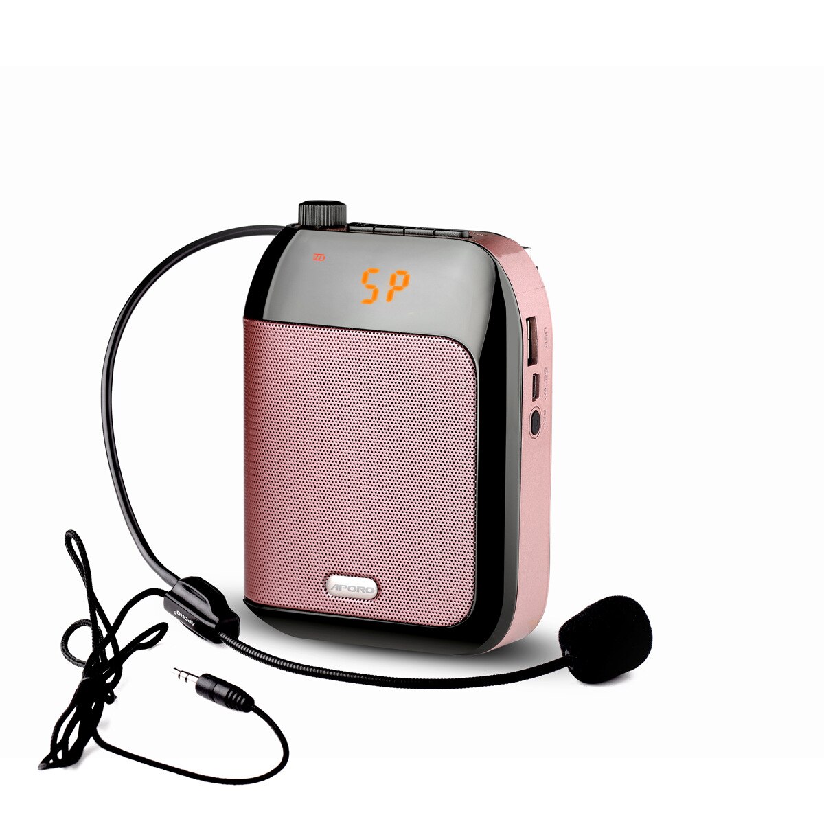 15w kablet megafon bærbar stemmeforstærker bærbar headset mikrofon 2400 mah big power musikafspiller til undervisning