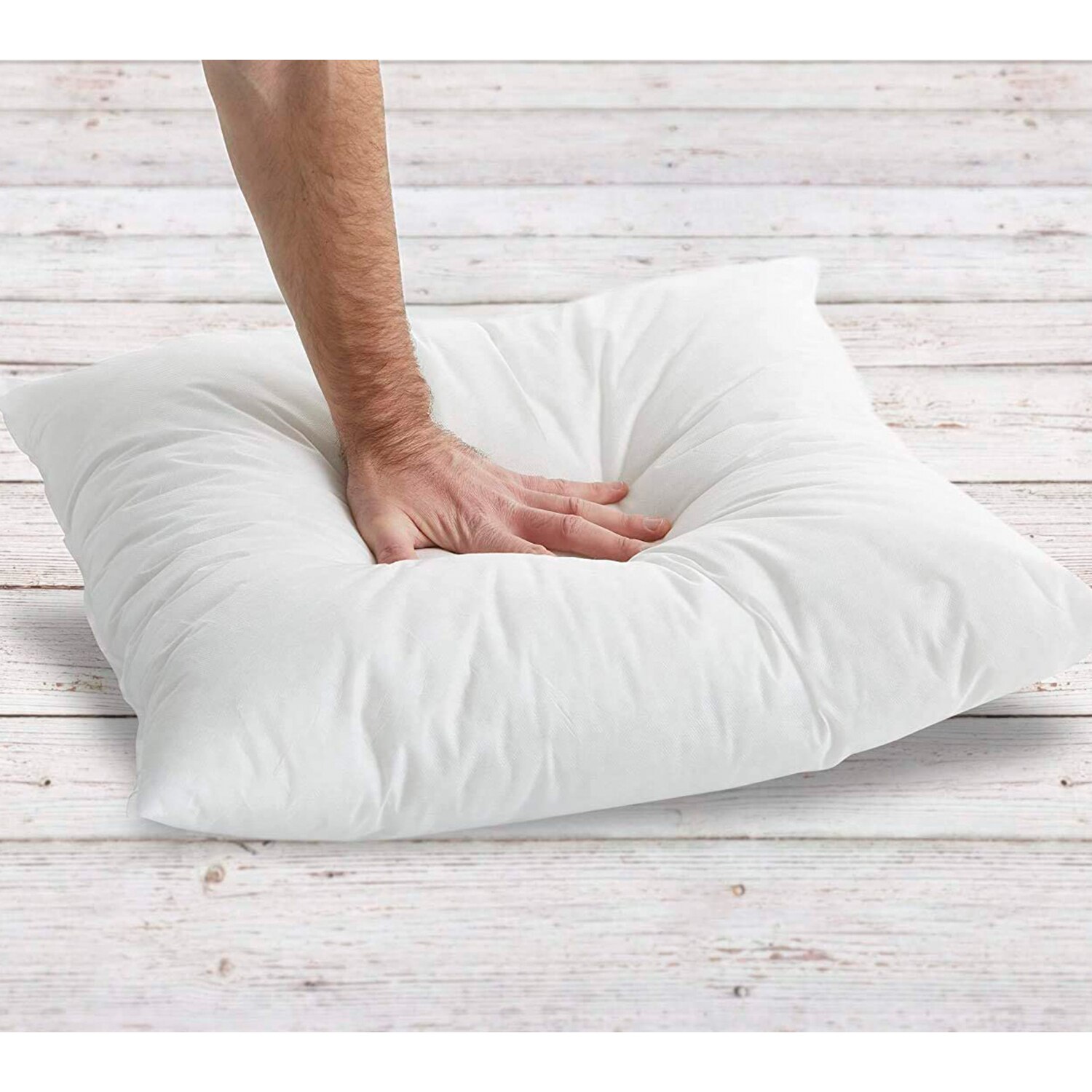 MERCURY TEXTIL- Relleno de Cojín de Fibra Hueca 100% Poliéster, Mullido, Anti alergénico, Gran Volumen para cama, sofá, coche y sillón.