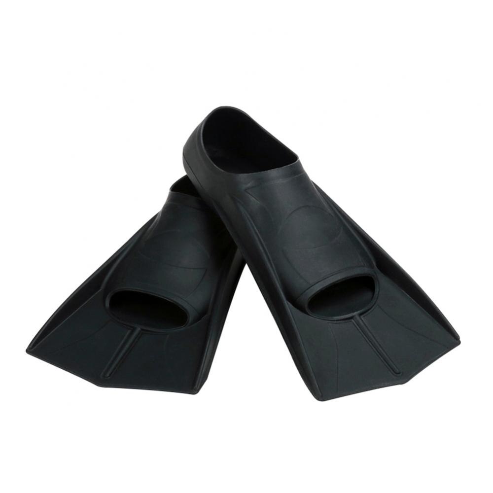 80%HOT1 pair of swimming fins, diving, snorkeling, surfing, diving, soft silicone short fins, water shoes, fins, swimming equipm: Black M