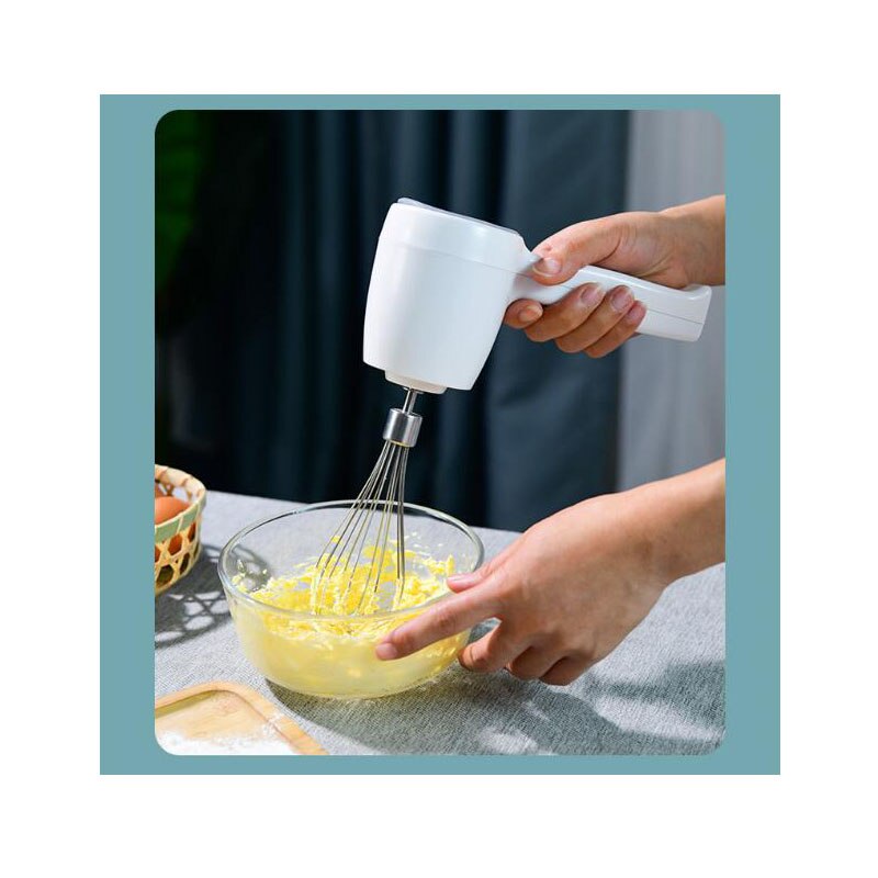Wireless Electric Whisk Household Mini Handheld Charging Whipped Creamy Egg White Baking Tool Automatic Mixer