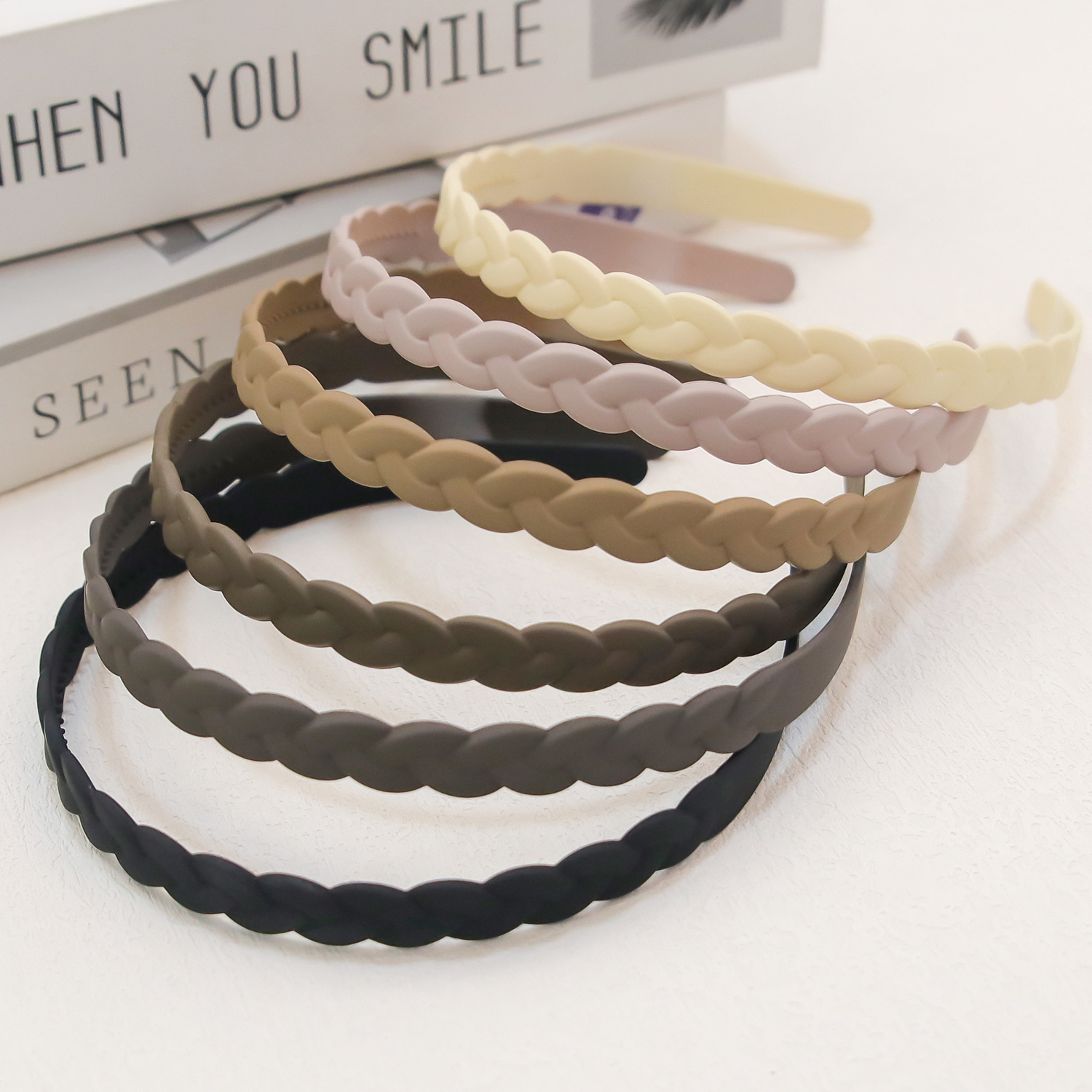 Fascia Per Capelli Sottile In Acetato Effetto Tartaruga, Set Da 3, Antiscivolo Con Denti In Gomma, Per Donna - 4