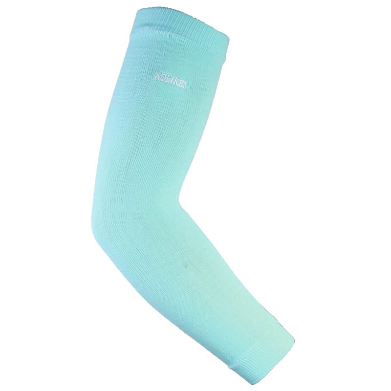 AOLIKES-Calentadores de brazo elásticos para baloncesto, manguitos de voleibol, transpirables, coderas de ciclismo, soporte de compresión, 1 unidad: Sky blue