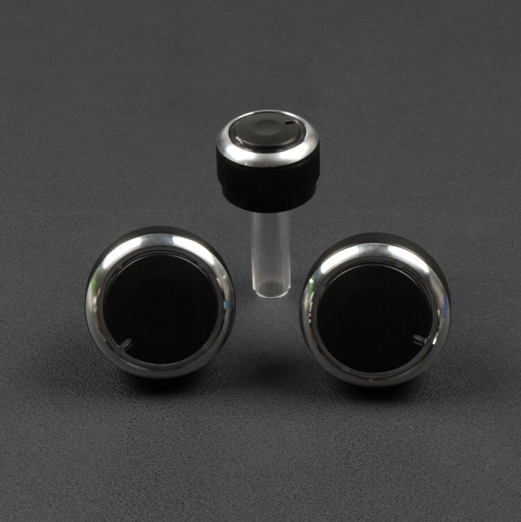 Car styling,Aluminum alloy air conditioning knob AC Knob for Volkswagen VW GOLF 4 passat B5 Bora , Auto parts ,3pcs/set