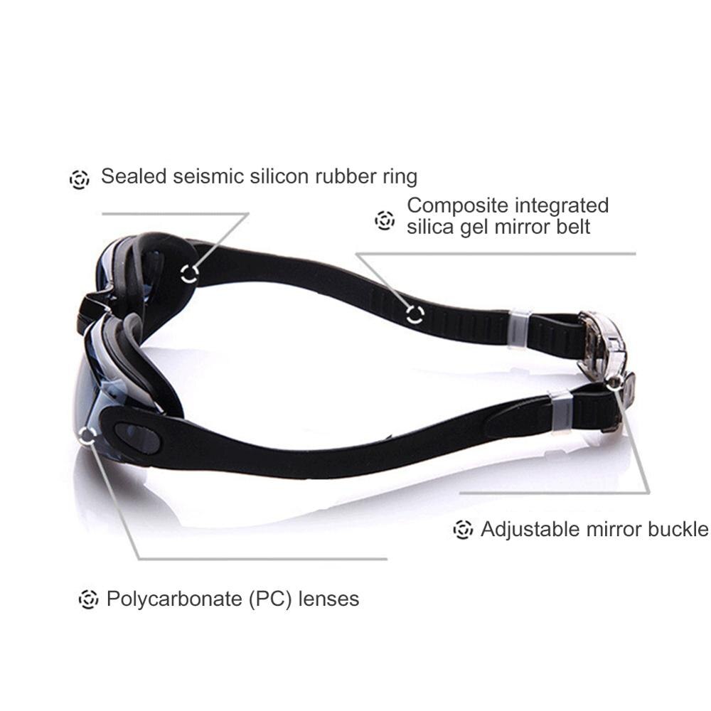 Silicone Transparent Swimming Goggles Universal Waterproof Diving Anti-fog Glasses Swim Diving Water Adjustable Swimming Goggles