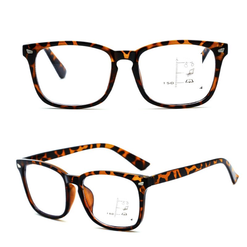 seefly Progressive Multifocal Computer Reading Glasses Blue Light Blocking Large Frame Intelligent See Far And Near Eyeglasses
