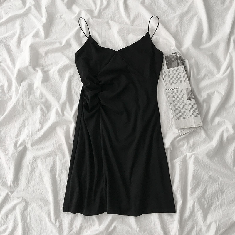 Nachthemden Vrouwen Mouwloze Sleepshirts Solid V-hals Vrouwelijke Sexy Slaap Jurk Nachtkleding Spaghetti Band Simple Casual Home Lounge