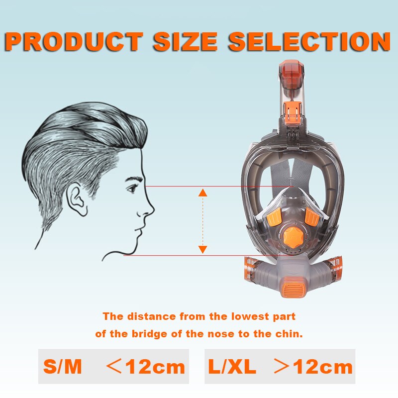 Full Face Scuba Diving Mask Adult Anti Fog Goggles Underwater Wide View Swimming Mask Profession Snorkeling Equipment