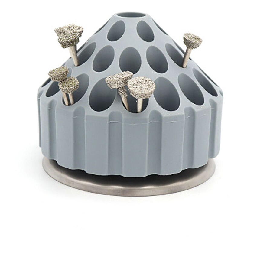 Plastic Tools Storage Case 360° Rotatry Drain Toolbox Grinding Needle Parts Organizer Box Carving Accessories Display Rack