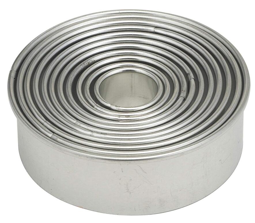 14/11/7 pcs Round Cookie Biscuit Cutter Set Circle Pastry Mold Forms for Donut and Scone Making Mold Form Fondant Tools: 11pcs