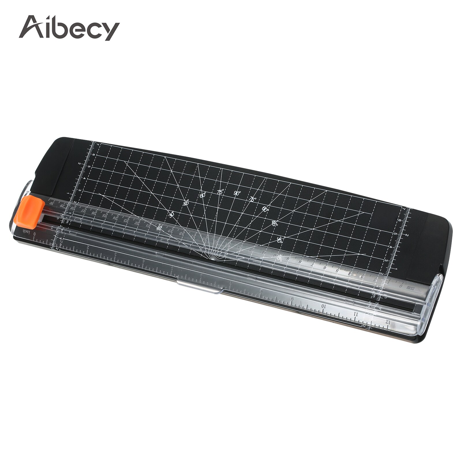 Aibecy Draagbare Papier Trimmer A4 Size Papiersnijder Snijmachine 12 Inch Snijden Breedte Voor Ambachtelijke Papier Foto Gelamineerd Papier: Black