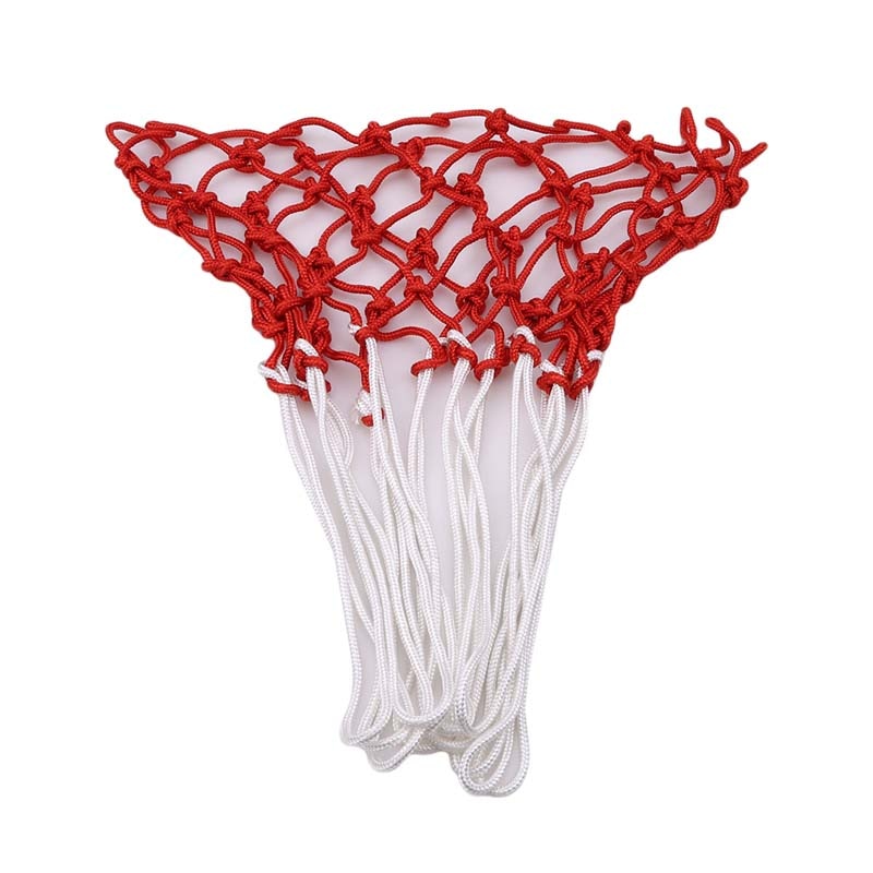 Standard Nylon Basketball Net Thread Sports Basketball Hoop Mesh Backboard Rim Ball Pum White Red Blue