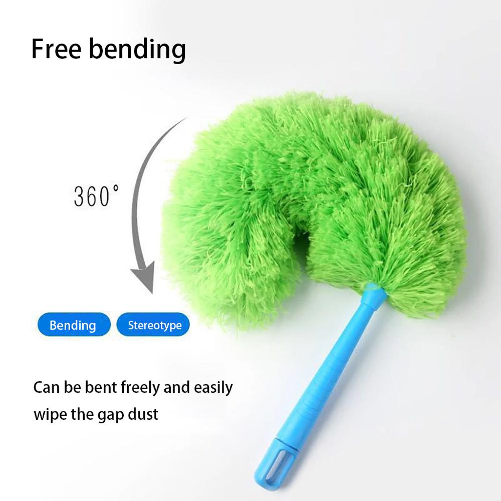 Household removable extension duster Washable Telescopic Dust Collector Microfiber Cleaning Brush cleaner removal