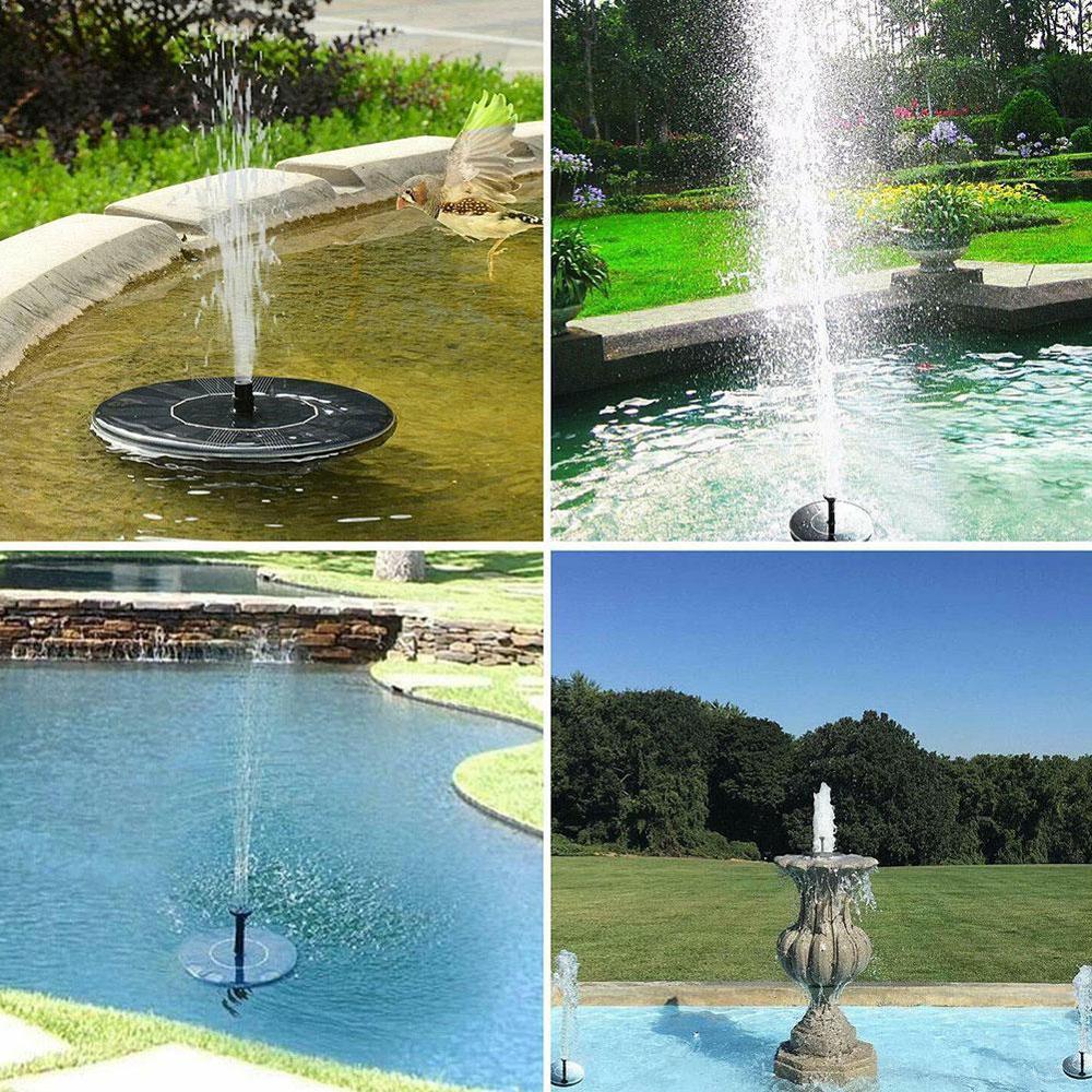 180L/H 7V/1.4W Engineering Plastics Mini Zonne-energie Vogelbad Water Drijvende Fontein Pomp Zwembad Tuin outdoor Decoratie