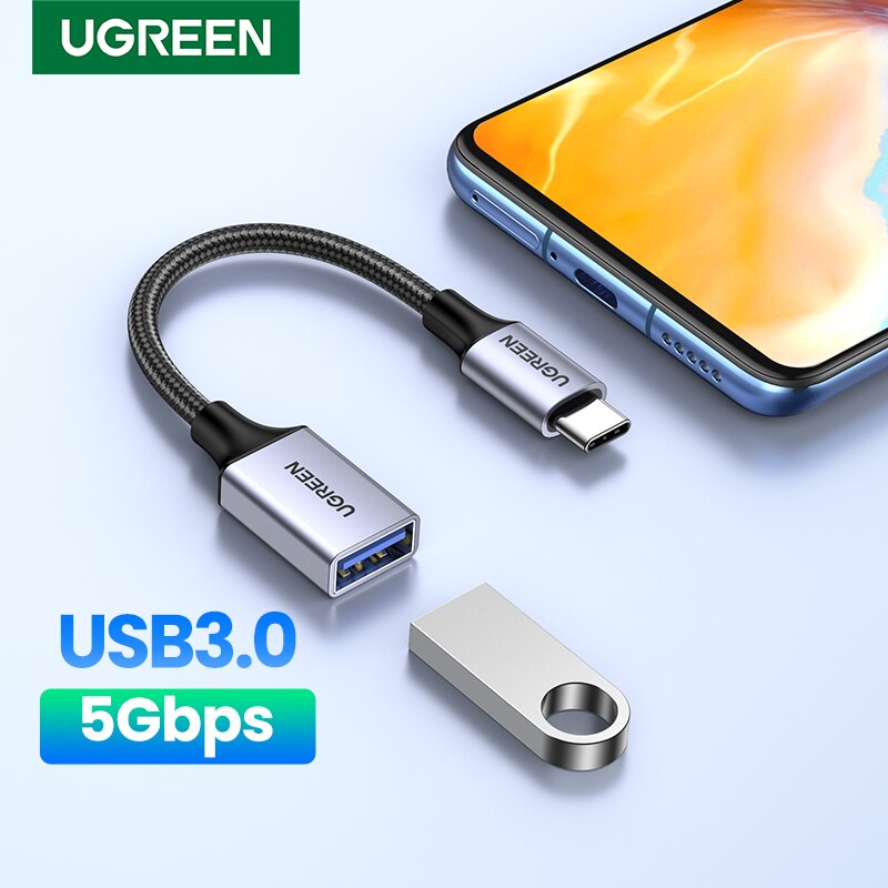 Ugreen Usb C Naar Usb 3.0 Adapter Type C Otg Kabel Thunderbolt 3 Naar Usb Vrouwelijke Adapter Otg Kabel Voor macbook Pro Xiaomi Mi 9 USB-C