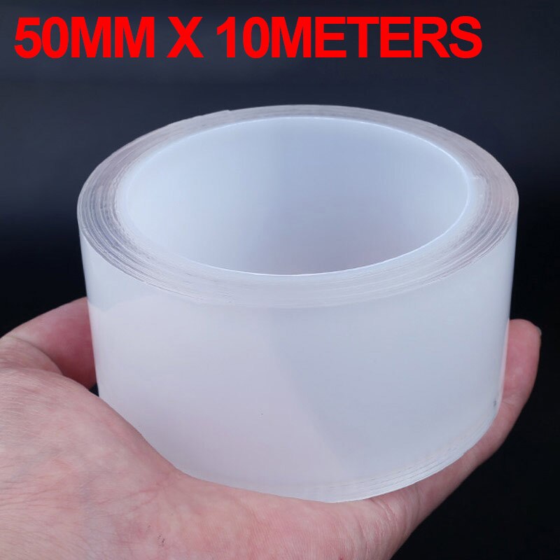 Universell bil anti-kollisjonslist side dørkant beskyttelses klistremerke dørterskel sliteplate beskyttelse lister styling tilbehør: 50mm x 10 måler
