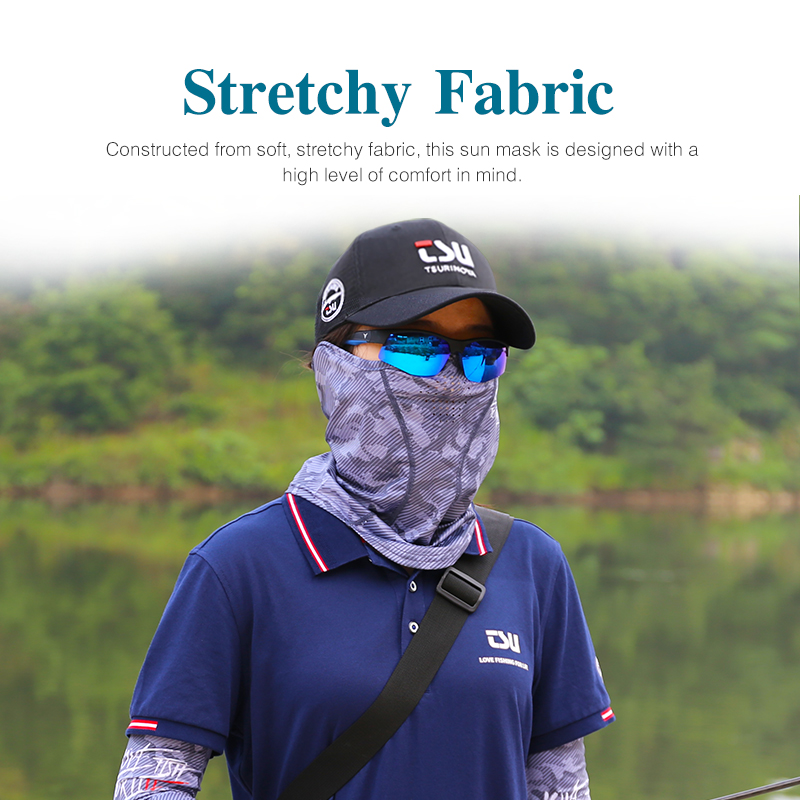 Tsurinoya unisex braço mangas máscara de pesca uv proteção solar refrigeração gelo seda braço mangas respirável ciclismo correndo enfrentar