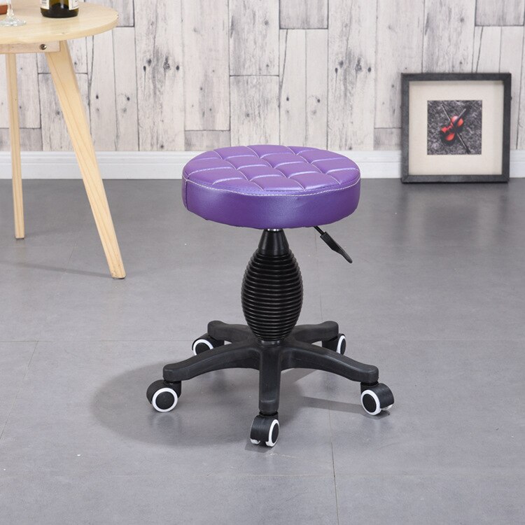 Goedkope Vintage Kapper Kruk Beauty Stijlvolle Stijl Draaibare Werk Kruk Hoogte Verstelbare Kleurendruk Stoel: Plastic pulley  B