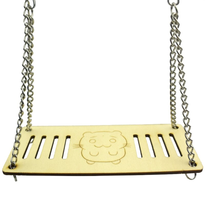 Laberinto de hámster para mascotas, balancín de túnel de tubo de madera, casa, columpio, animales pequeños, juego interactivo, juguetes de ejercicio para descanso para ratas: I