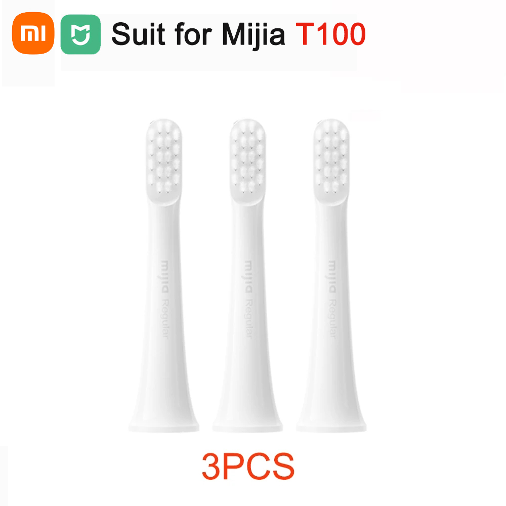 Xiaomi Mijia cabezal de cepillo de dientes eléctrico sónico T100 T200 T300 T301 T302 T700 cabezales de cepillo de dientes de repuesto cepillo de cerdas suaves DuPont