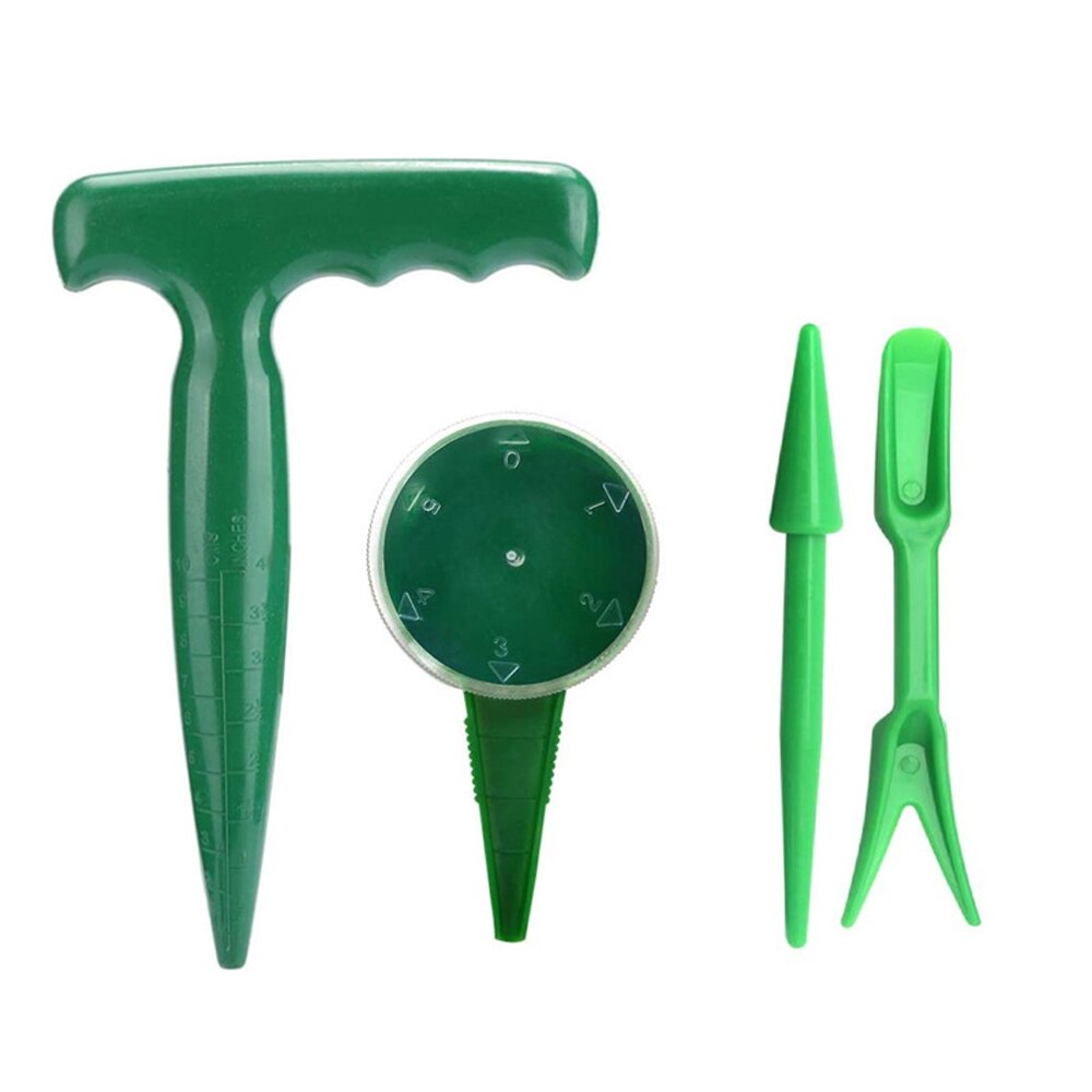 Gardening Supplies Plastic Green Plant Potted Vegetable Growing Tools Tool 4-piece Set Useful