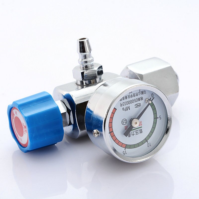 Oxygen Pressure Gauge Pressure Reducing Valve Table Oxygen Cylinder Single Meter Valve 10L15L20L40L Rising Valve Aquarium